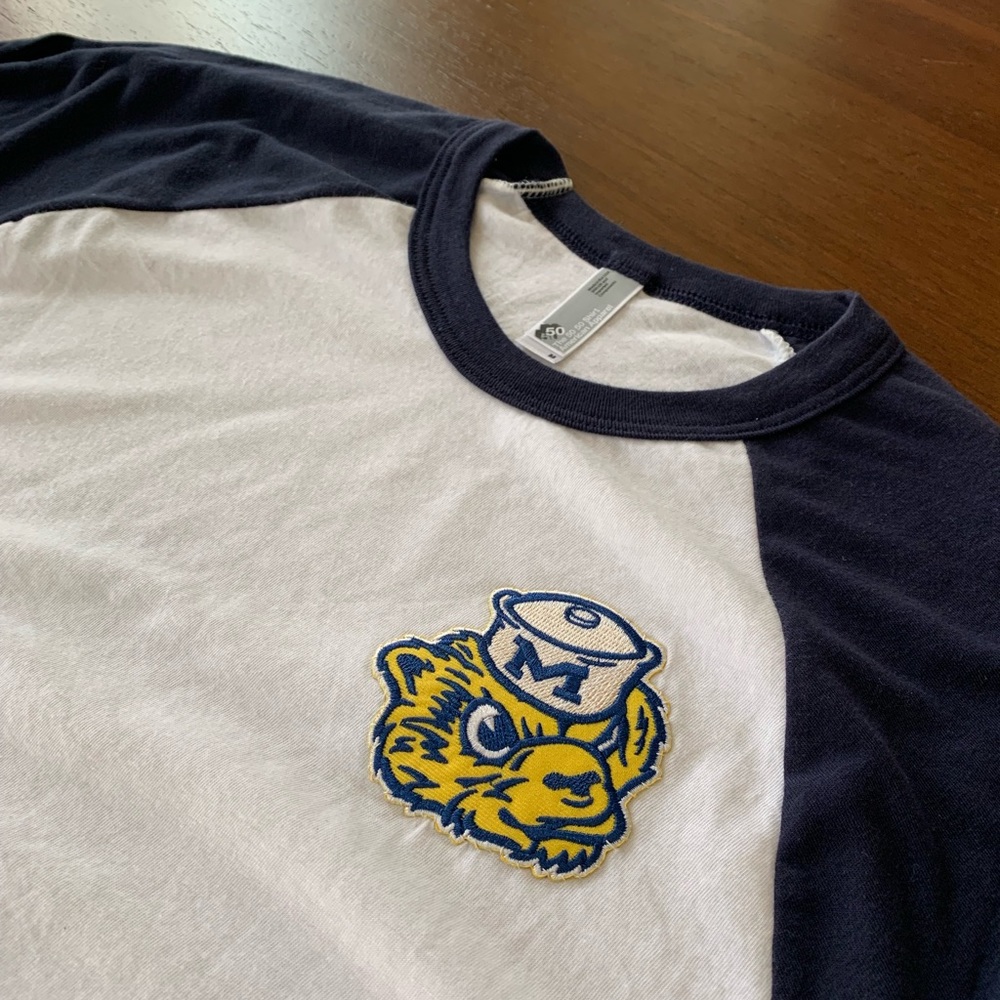 Michigan Wolverines Raglan (Custom Made) - Picture 4 of 5